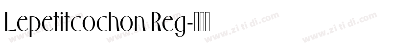 Lepetitcochon Reg字体转换